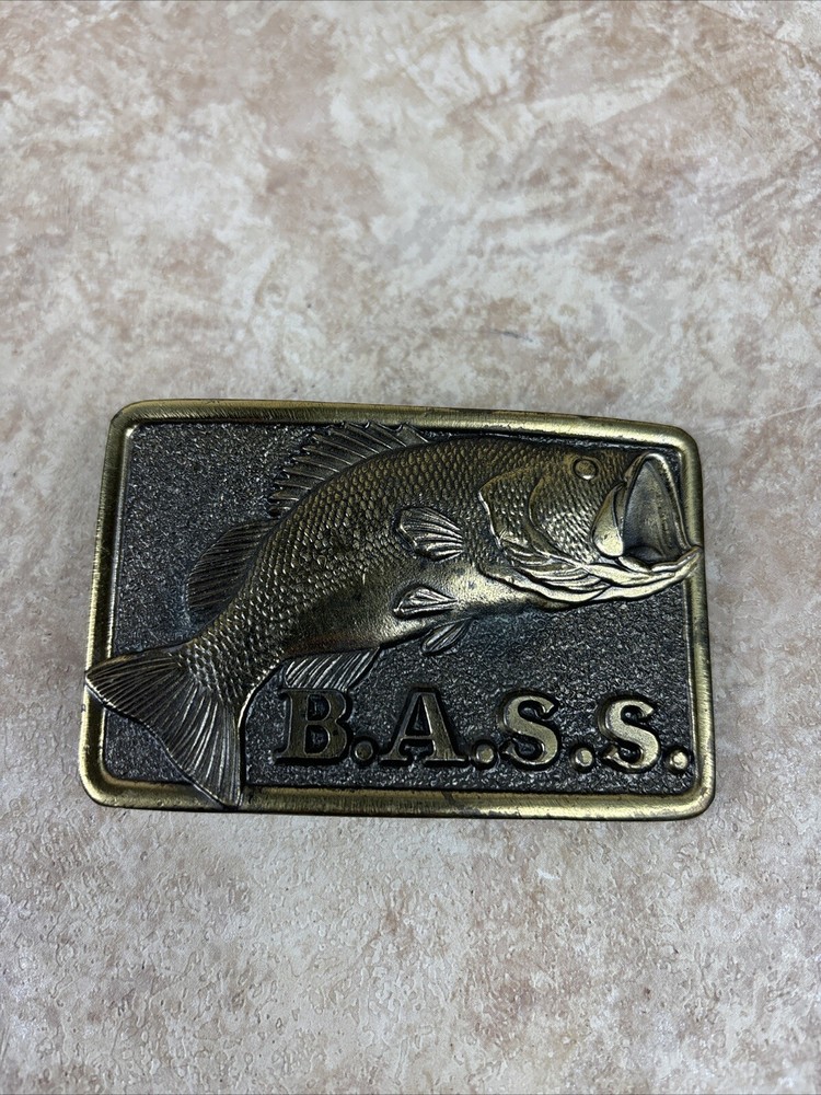 The Great American Buckle CO Bass Anglers Sportsman Society B.A.S.S. Vintage