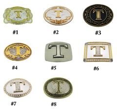 New Men Women Western Initial A-Z Belt Buckles Rodeo Cowboy Cowgirl Silver Gold