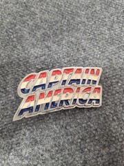 Marvel Captain America Belt Buckle 2005 Mobtown Chicago Red White Blue Enamel