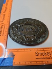 Oden Belt Buckle « Mark » Made in USA Brass Tone