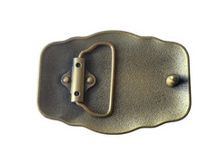 The Great State Of Texas Seal Belt Buckle Gold Finish Texas 3.5&Prime; Buckle