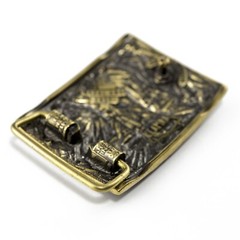 Molon Labe belt buckle, 1776 Come and take it, 2nd Amendment solid brass belt