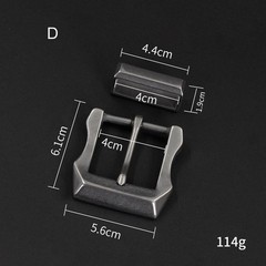 Vintage Steel Belt Buckle Retro Square Frame Hardware Clothing DIY Accessory