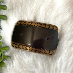 Belt Buckle Black & Copper Rodeo Western Bull Rider Cowboy Cowgirl