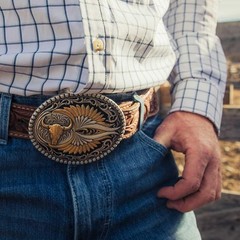 Montana Silversmiths Attitude Sturgis Buffalo Skull Western Oval Belt Buckle