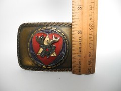 Vintage Order Of Moose Belt Buckle Fraternity