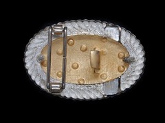 UE05103 REALLY COOL **CRYSTALS** OVAL SHAPED ART FASHION BRASSTONE BELT BUCKLE