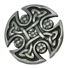 Celtic Knot Belt Buckle Shield Cross For 40mm Belt Pagan Norse Viking Gift Uk