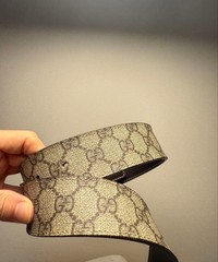 GUCCI Pre-Owned Men&rsquo;S Interlocking Buckle Belt