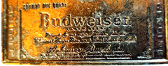 VTG Genuine Budweiser King of Beers Advertising Brass Belt Buckle