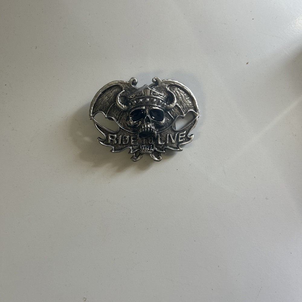 Belt Buckle Ride To Live V-Twin Manufacturing
