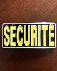 French Sécurité Worker Security Guard Profession Job Men’s Belt Buckle