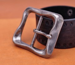 Personalized Novelty Heavy Strong Bike Men Retro Center Bar Pin Belt Buckle 40mm