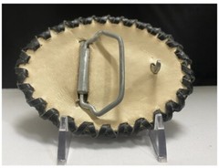 Rattlesnake cowboy cowgirl western style belt buckle