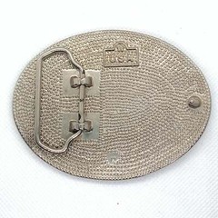 Yellow & Silver Western Style Belt Buckle
