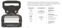 AustriAlpin 45mm Black Cobra Superior Buckle – MRAP Load Straps FE45MVF-XB