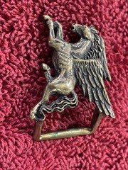 Rare Pegasus ISIS Creations Artists 1982 Solid Brass Vintage Belt Buckle G2U