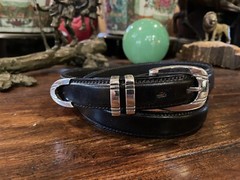 Alexander Kalifano James Reid Style Sterling Silver Belt Buckle 35-37-1”Nu Calf✅