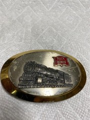 Vintage Rock Island Train Belt Buckle