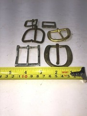 6 pcs Vintage Various Size Rusty Standard Belt Buckles Patina Crafts Welding Art