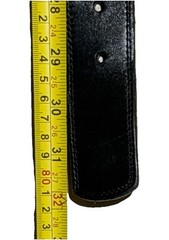 Brighton Black Leather Belt Silver Accents Small 48003