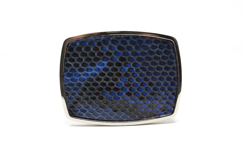Python Snake Belt Buckle, Exotic Belt Buckle, ( 1.5 ») Removable Western Buckle