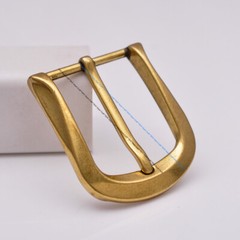 Metal Vintage Gold Mens Single Prong Jeans Pin Handmade DIY Leather Belt Buckle