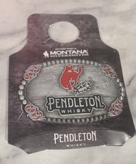 2023 PENDLETON WHISKY COWBOY RODEO BELT BUCKLE – MONTANA SILVERSMITHS – NEW