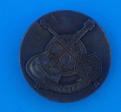 MUSIC CITY USA MAN&rsquo;S BELT BUCKLE JIM WATSON 1974 2 3/4&Prime;