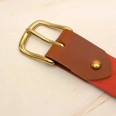 Leather Craft Soild Brass Half Buckle single bar buckle making a belt, strap
