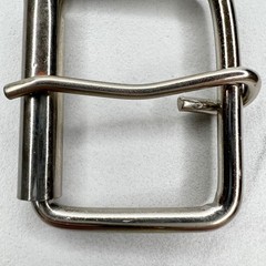 Silver Tone Simple Basic Roller Belt Buckle