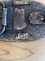 Police America Finest Law Enforcement We Serve and Protect Belt Buckle 1988 USA