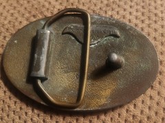1976 Vintage 1953 Chevy Corvette Indiana Metal Craft Belt Buckle -Z1