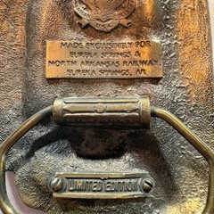 Great American Buckle Co ES&NA Railway Train Belt Buckle Mens Limited Ed Brass