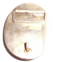 Vintage Dual-Scorpion Belt-Buckle w/Fossil Wood on Silver Design ALPACA