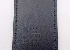 Louis Vuitton Pre-Owned Taiga Belt M6897 Suntulle Initial