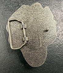 Skull Belt Buckle – Red Eyes & Aggressive Teeth Design