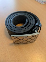 GUCCI Pre-Owned Men&rsquo;S Belt 245906 Gg sima Plate