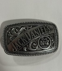 JACK DANIELS Classic Old No. 7 Brand Pewter BELT BUCKLE