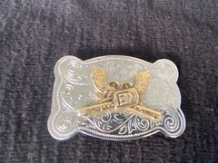 Brass Tone Revolver Guns Gun Belt Brass Boots Buckle 1 Steel 1 Nico Silver