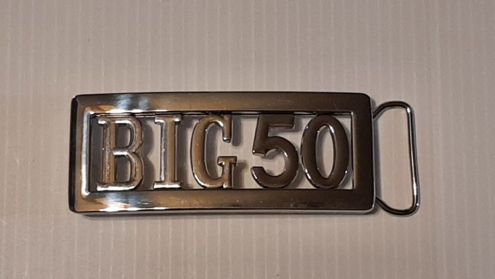 BIG50 BIG 50 BIRTHDAY CUSTOM Belt Buckle-Put ANY LETTERS &/OR NUMBERS on Buckle