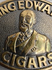 Vintage King Edward Cigars Belt Buckle