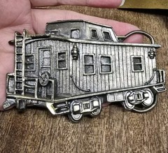 Vintage Caboose Belt Buckle The Great American Belt Company Chicago Brass Ltd Ed