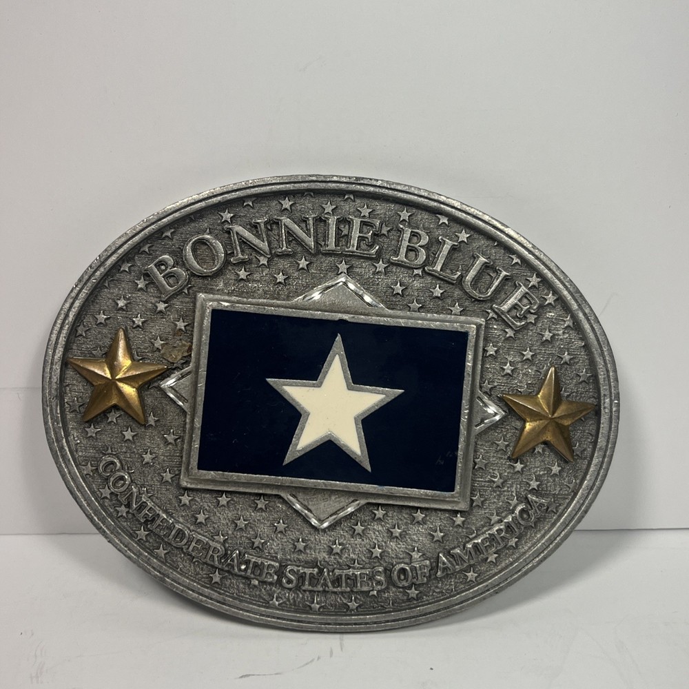 BONNIE BLUE FLAG BELT BUCKLE – CSA – LONE STAR
