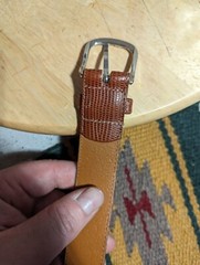 Douglas Men&rsquo;s Leather Belt Sz 34 Brown Tan Made In France Rare New!