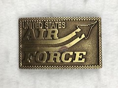 vintage 80s US AIR FORCE BELT BUCKLE usaf military us army