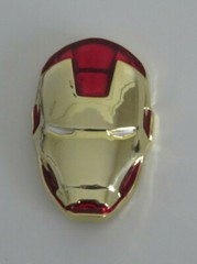Iron Man Face Goldtone Metal Logo BELT BUCKLE