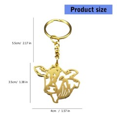 Elegant Hollow Head Keychain Stylish Accessory Suitable For Key Decoration