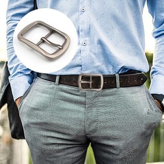 Belt Buckle Men&rsquo;s 40mm, Zinc Alloy Metal Belt Buckle – Replacement Buckle…