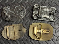 Lot: 1983 American Oil Field Belt Buckle, Conoco Tanker & 2 More Vtg. Oil & Gas!